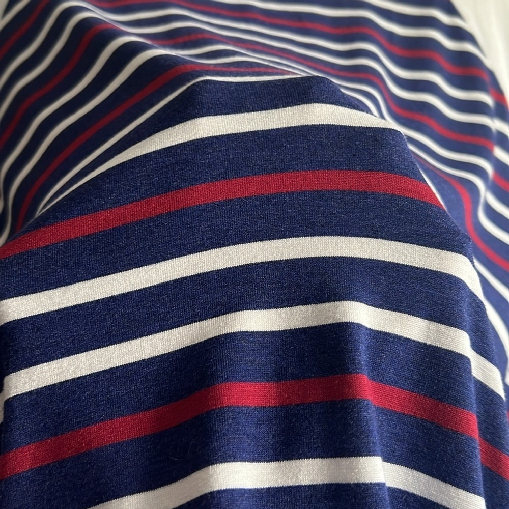 NWT Patriotic Striped LuLaRoe Randy Baseball Tee Size XS Stretchy Lightweight - Picture 5 of 7